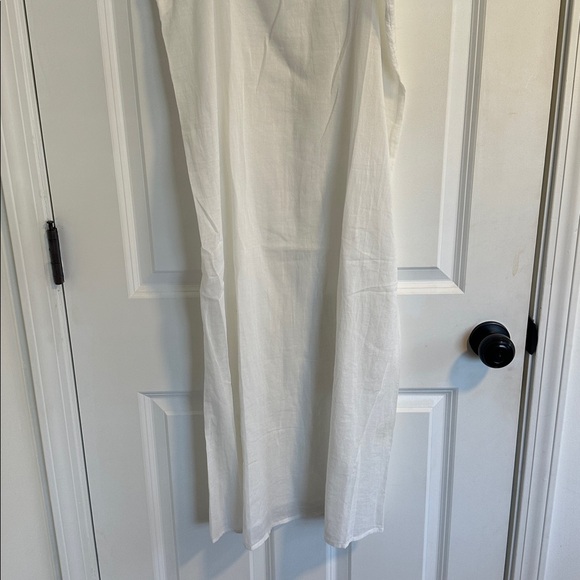 NWT THE GREAT Reverie Lace Trim Cotton Dress in White size M - Picture 14 of 16